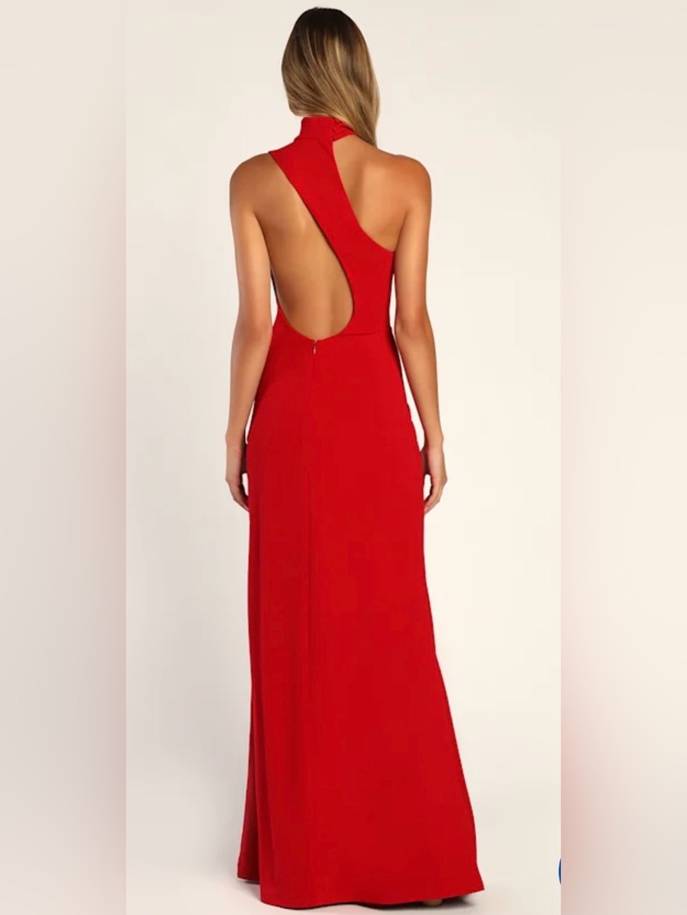 Asymmetrical Cutout Halter Maxi Dress - Picture 3 of 5